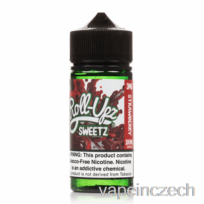 Jahoda - Džus Roll-upz - 100ml 0mg Vape Bez Nikotinu